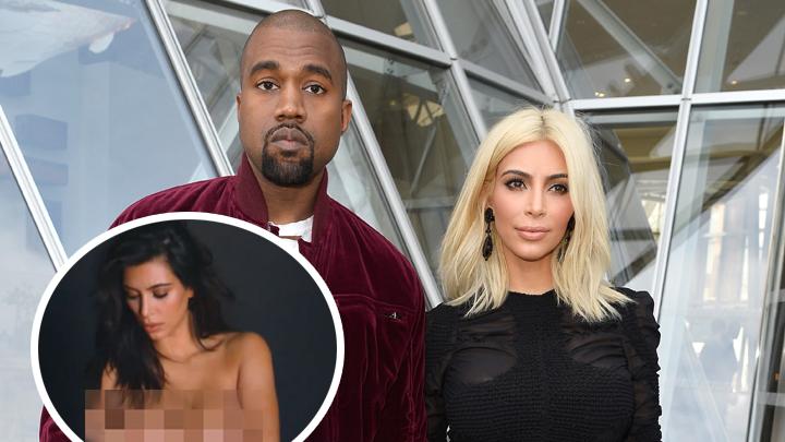 Kanye West tweets a nude photo of Kim Kardashian! - YouTube