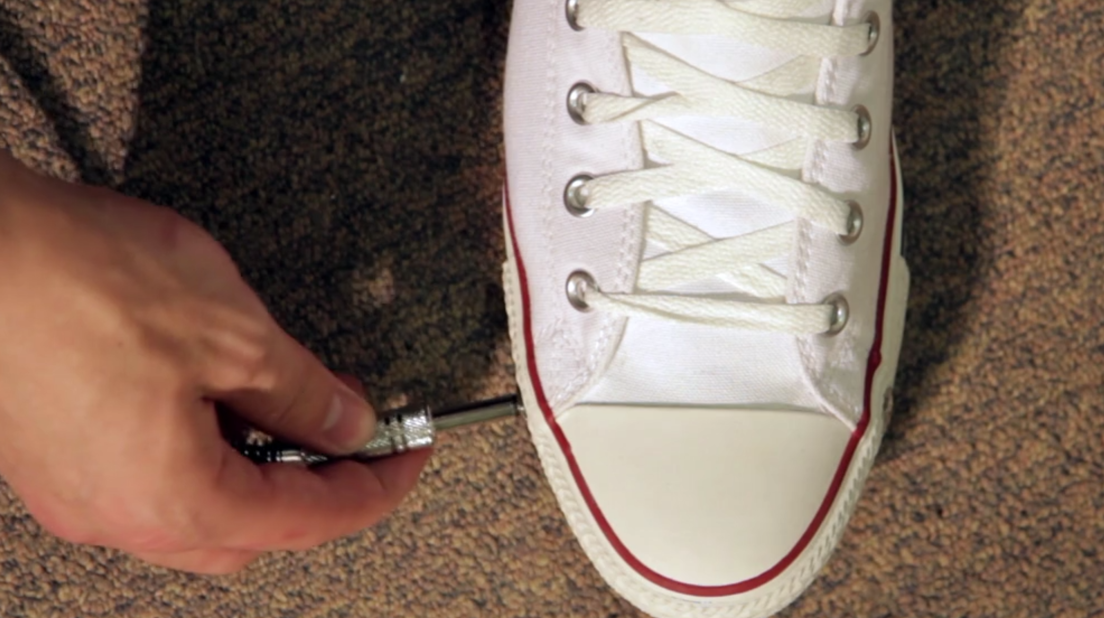 Oldschool Converse goes hightech with inbuilt Wahpedal