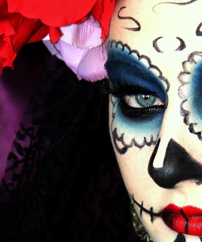 The Easiest Ever Sugar Skull Halloween Look Is Here