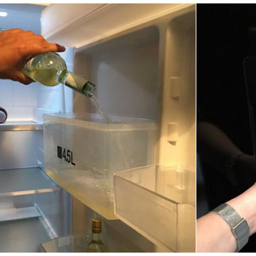 Woman Hacks Fridge To Dispense Chilled Wine