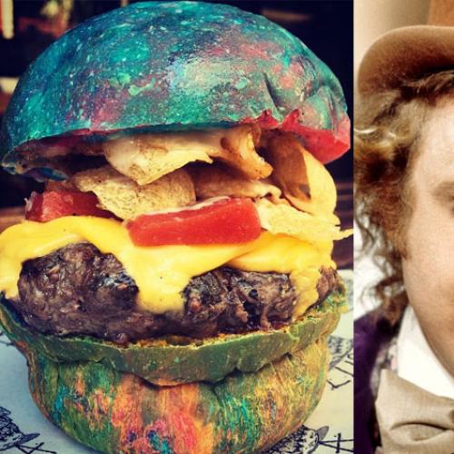 Sydney Bar Creates Multicoloured Willy Wonka Inspired Burger