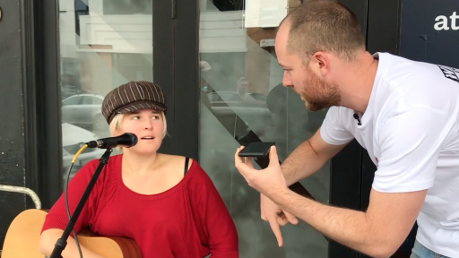 Amazing... Busker Goes From Street To National Radio In 10 mins!