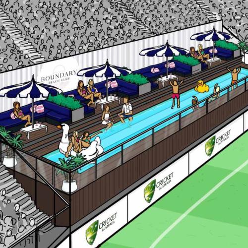 Optus Stadium Is Installing A Heckin' Pool For Cricket Fans This Summer