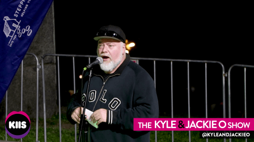 Kyle speaks at the 2019 'Sleep Under The Stars'