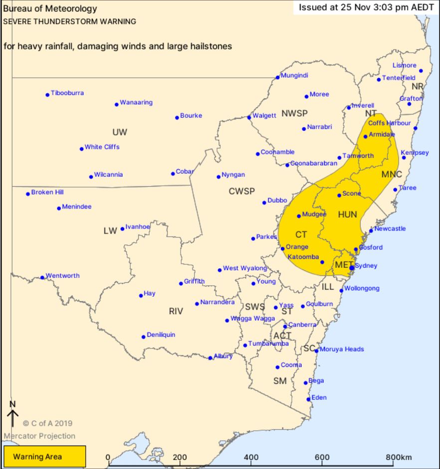 Look Out, Sydney - A Severe Thunderstorm Warning Has Been ...