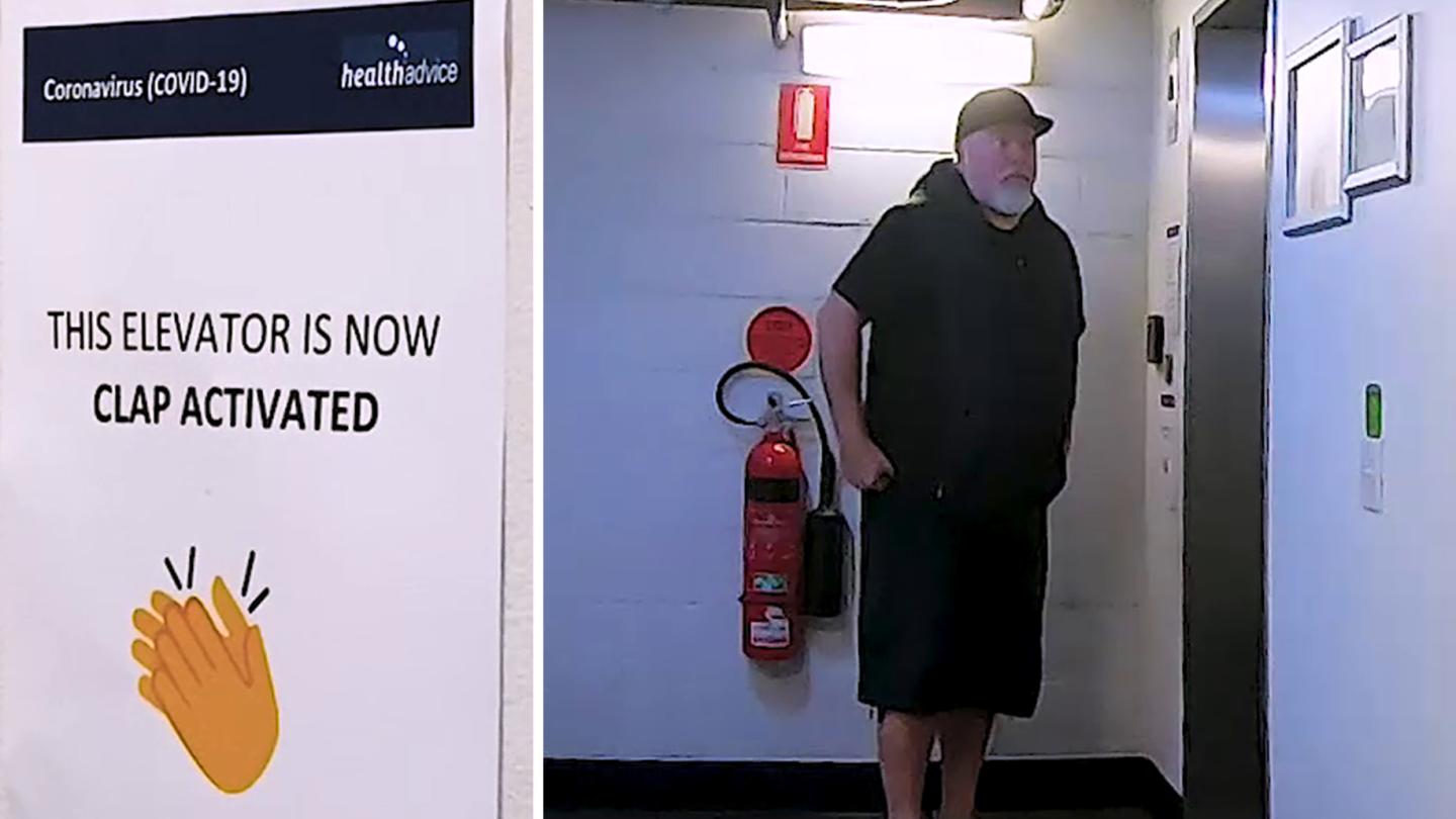 Will Kyle fall for this CLAP-ACTIVATED ELEVATOR sign? 😂👏