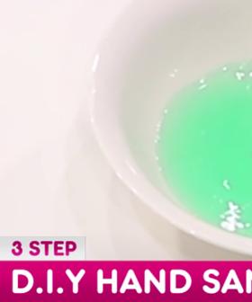 D.I.Y hand sanitiser in 3 steps 💦