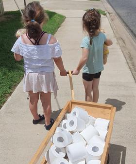 Little Girls Use Their Tooth Fairy Money To Buy Toilet Paper And Deliver It To The Elderly