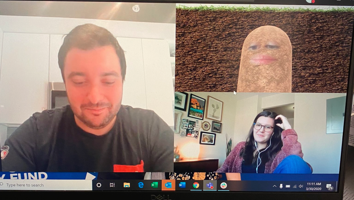 Boss Turns Herself Into A Potato On Work Live Stream Meeting & Can’t