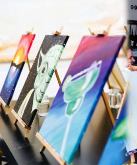 This Paint & Sip Studio Is Offering FREE Online Classes So You Can Get Creative In Self-Isolation