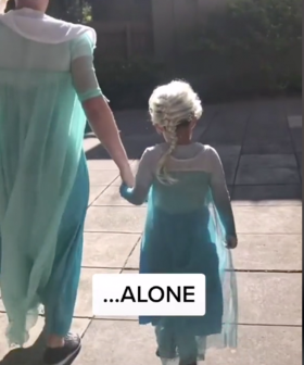 Aussie Dad Is Applauded For Wearing A Matching Elsa Costume With His Son To The Cinema