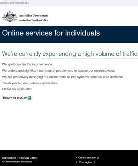 ATO Website Crashes Less Than Half An Hour Into The New Financial Year