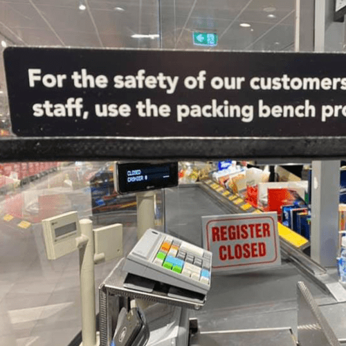 Aldi Shoppers Are Divided After A New Sign Goes Up At The Checkout