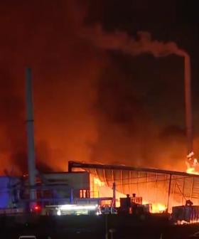 More Than 100 Firefighters Battle Factory Fire In Sydney's South-West