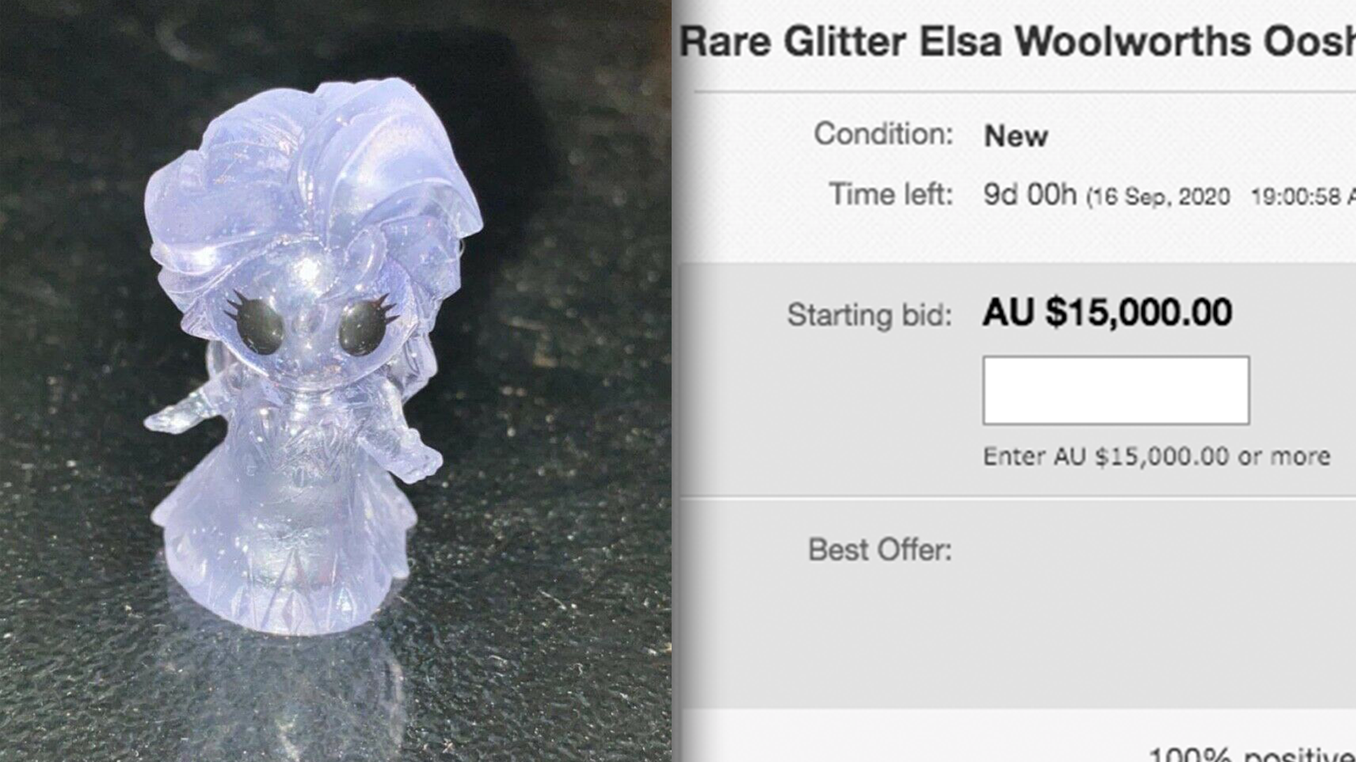 glitter woolworths ooshies