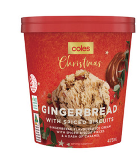 If Things Weren't Festive Enough, Coles Now Has Gingerbread Ice Cream
