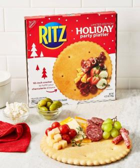 Ritz Were Giving Away Huge Charcuterie Boards Made Out Of... A GIANT RITZ CRACKER!