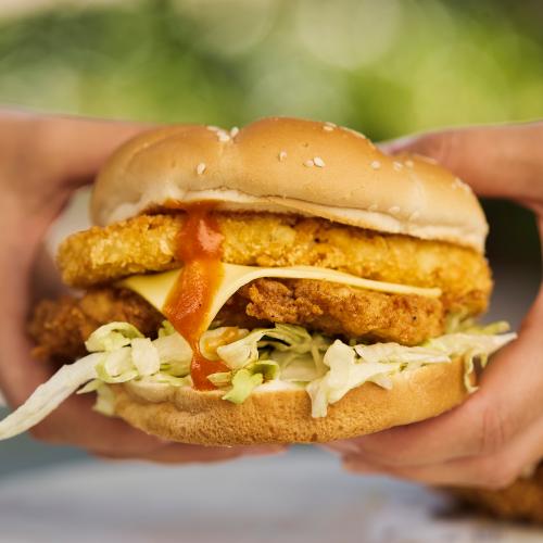 KFC's Hashbrown + Fried Chicken Tower Burger Is BACK!