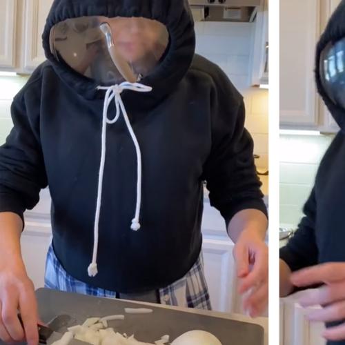 This Woman's Hack For Chopping Onions Is Going Viral And It's Hilarious!