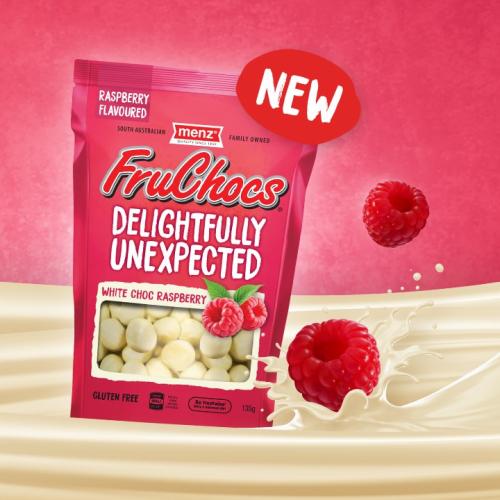 FruChocs Have Released A White Choc Raspberry Flavour!