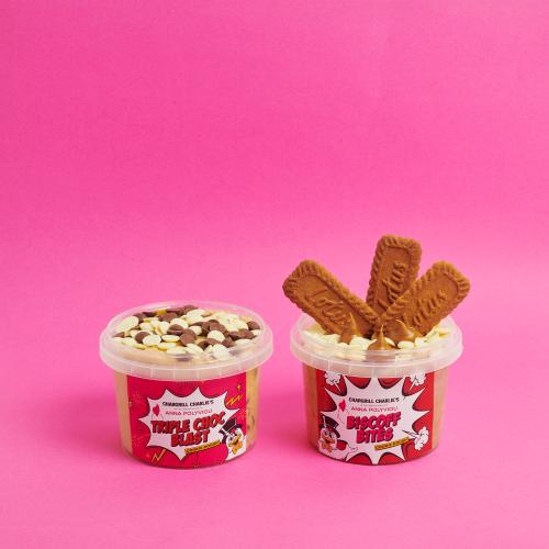 Chargrill Charlie's & Dessert Queen Anna Polyviou Have Collab'd On Tubs Of Biscoff Cookie Dough!