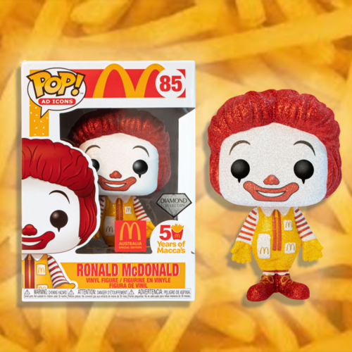 Maccas Have Dropped Limited Edition Glittery Ronald McDonald Funko Pop! Figurines!