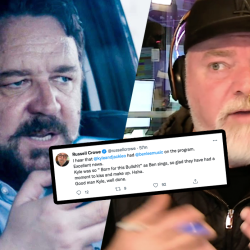 Russell Crowe Forces Kyle Sandilands To Apologise To This Musician Live On-Air!