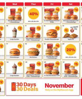 Maccas' 30 Days 30 Deals Is Back To Save You Some Pretty Pennies!