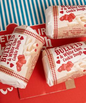 Holy F---, Bennett St Dairy Is Collabing With Darrell Lea On White Choc Raspberry Bullet COOKIE DOUGH!