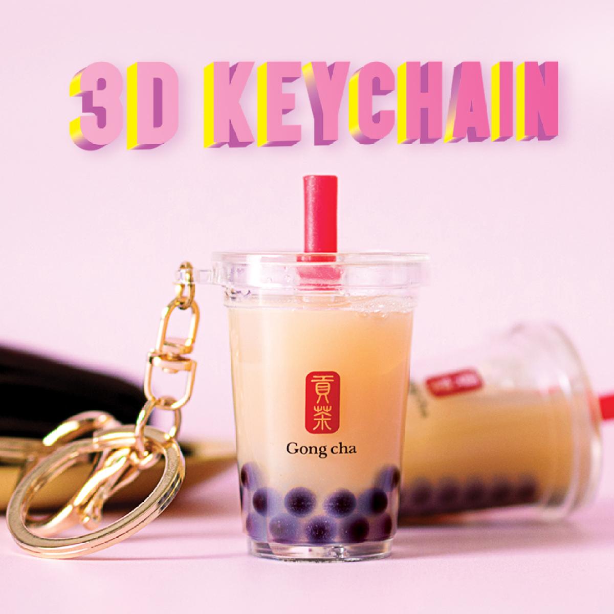 Gong Cha Is Selling Adorable Bubble Tea Keychains With Their Drinks