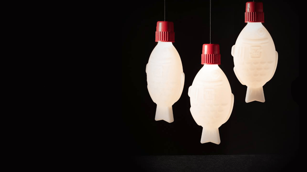 This Company Makes Adorable Soy Sauce Fish Lamps Out Of Recycled Plastic!