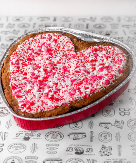 This Online Cookie Store Is Selling A 1kg Choc Chip Cookie Heart For Vday!