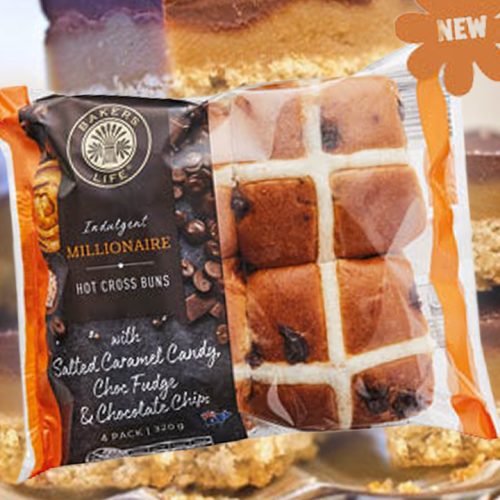 Excuse ME? Aldi's Flogging Salted Caramel, Choc Fudge, Choc Chip Millionaire Hot Cross Buns!!