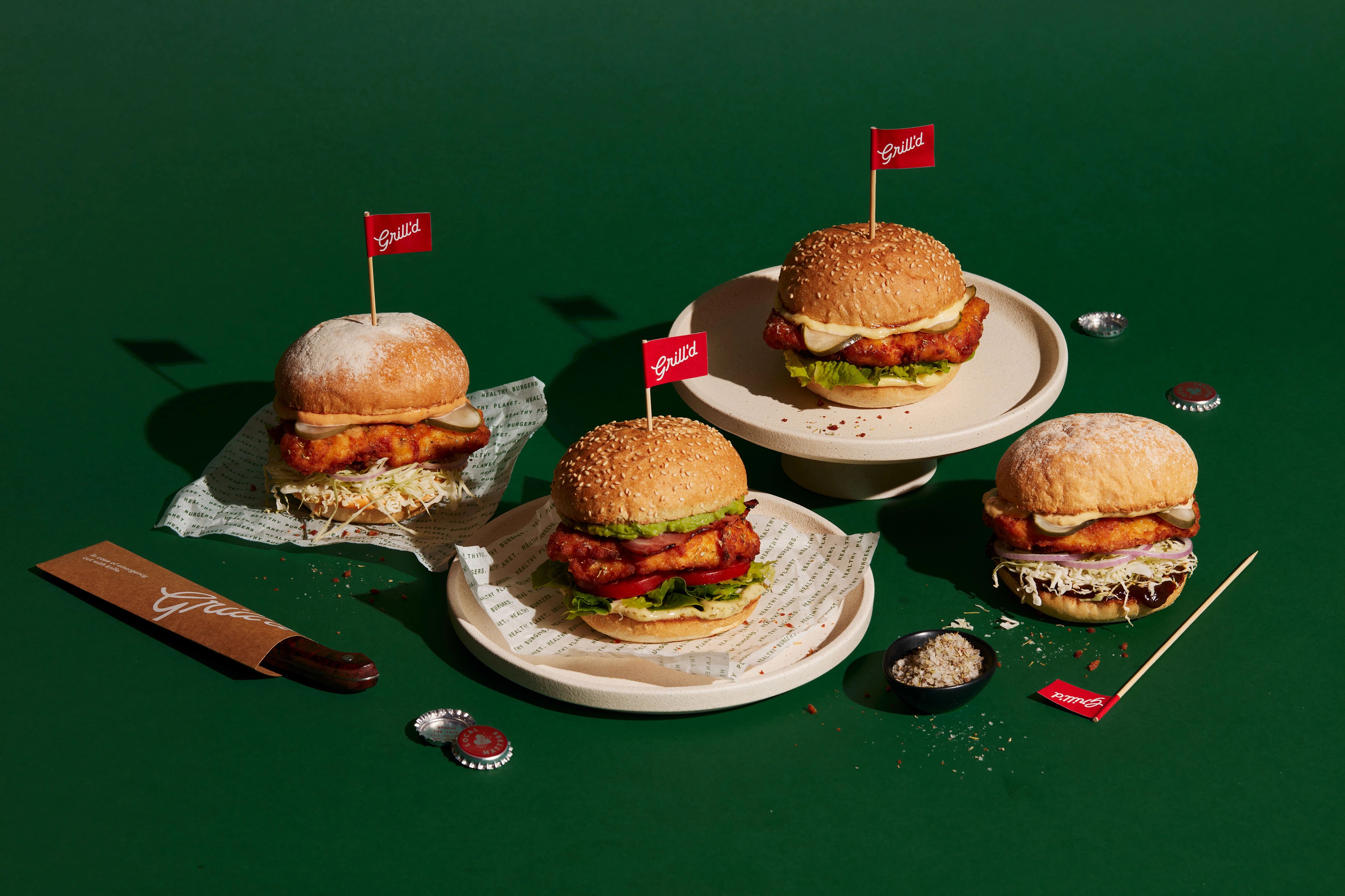 5 Healthy Fried Chicken Burgers!