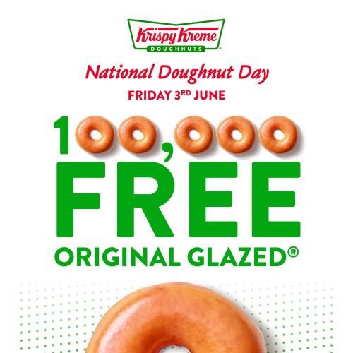 FREE Krispy Kreme's For National Doughnut Day!