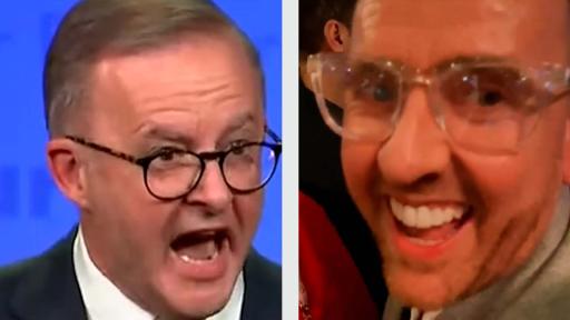 Anthony Albanese Tells Off Intern Pete During Victory Speech