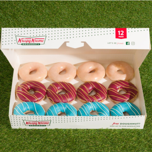 Blues & Maroons Themed Krispy Kremes!
