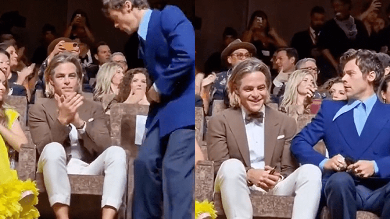 Did Harry Styles Just Spit On Chris Pine?!