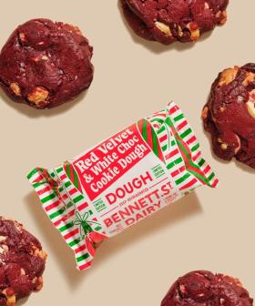 Up Your Festive Baking Game With This Red Velvet & White Chocolate Cookie Dough