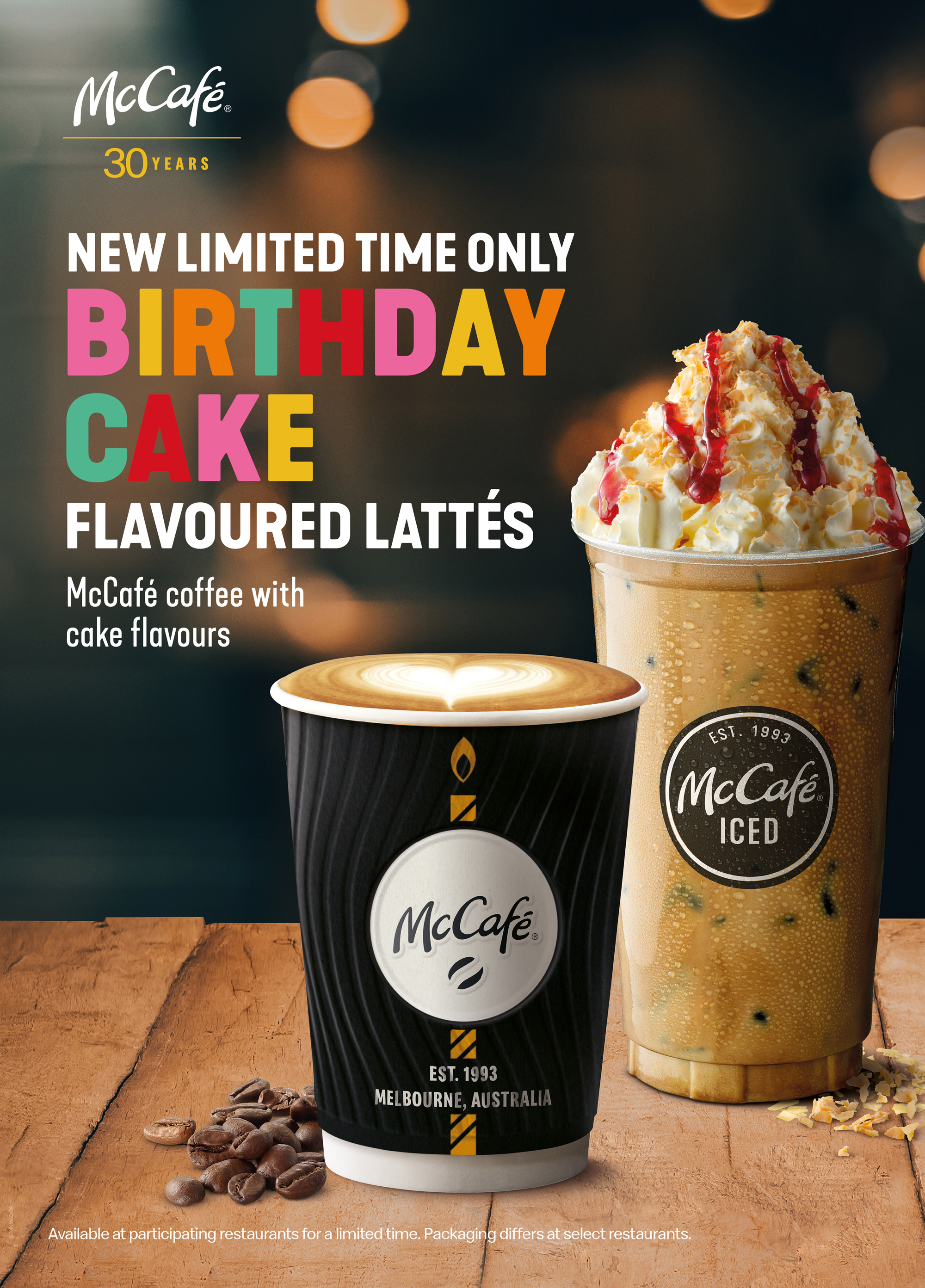 Maccas Is Launching A LimitedEdition Birthday Cake Flavoured Latte!
