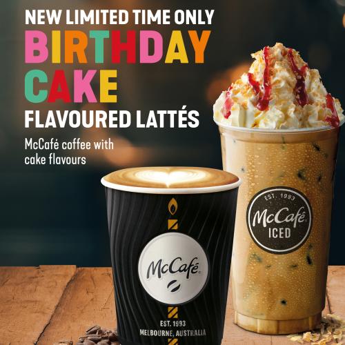 Maccas Is Launching A Limited-Edition Birthday Cake Flavoured Latte!