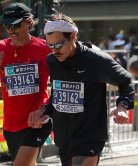 Harry Styles Was Spotted Secretly Running The Tokyo Marathon And He Smashed It